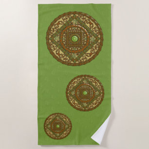 Virgo Mandala Beach Towel