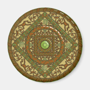 Virgo Mandala Magnet