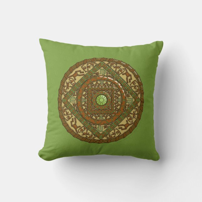 Virgo Mandala Pillow (Front)