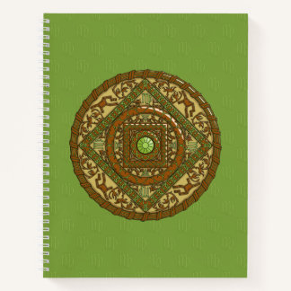 Virgo Mandala Spiral Notebook