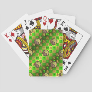Virgo & Metal Dragon Playing Cards