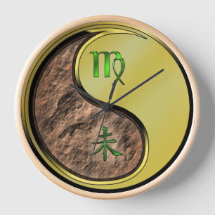 Virgo & Metal Goat Clock