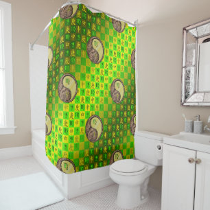 Virgo & Metal Monkey Shower Curtain