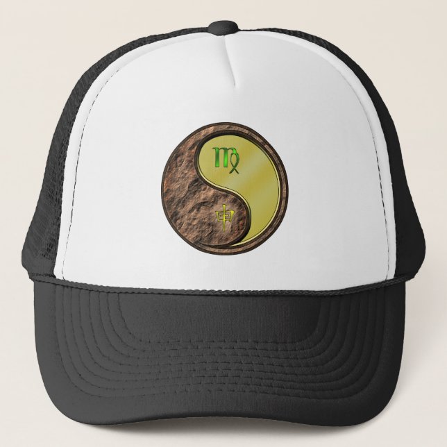 Virgo & Metal Monkey Trucker Hat (Front)