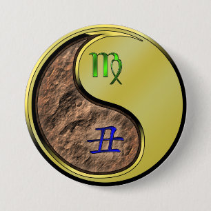 Virgo & Metal Ox 7.5 Cm Round Badge
