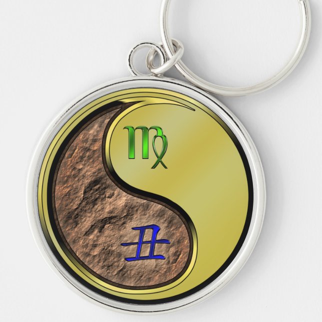 Virgo & Metal Ox Key Ring (Front)