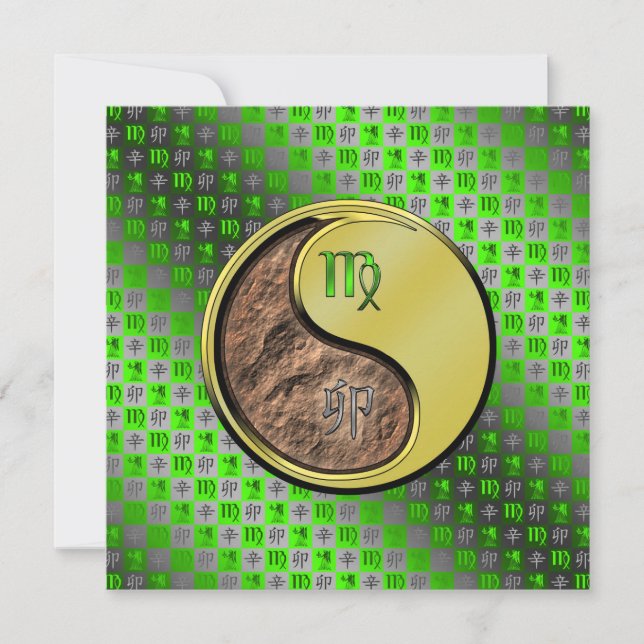 Virgo & Metal Rabbit Card (Front)