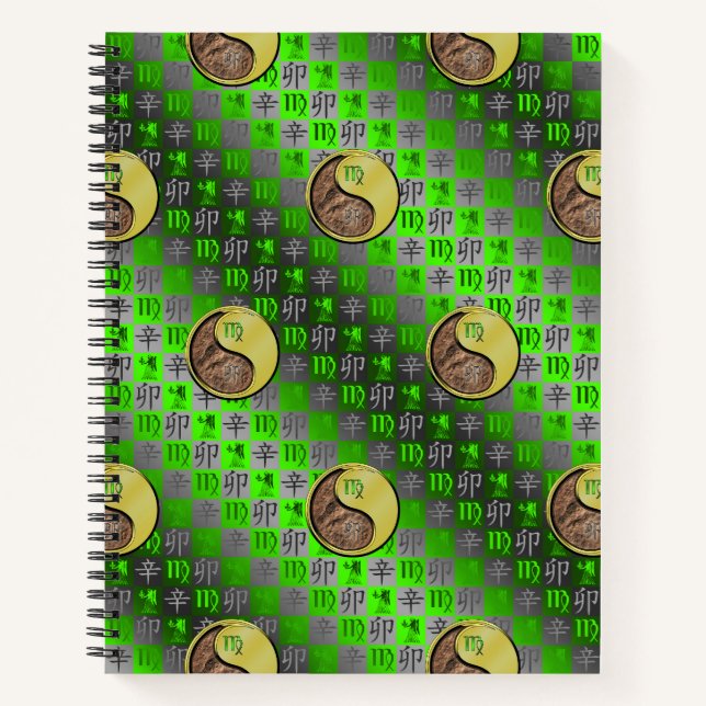 Virgo & Metal Rabbit Notebook (Front)