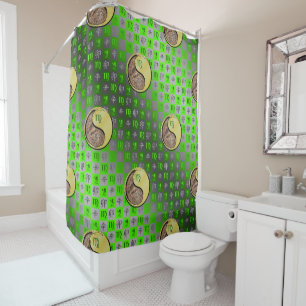 Virgo & Metal Rabbit Shower Curtain