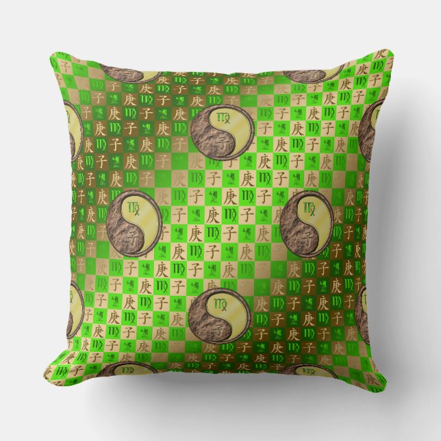 Virgo & Metal Rat Cushion (Front)