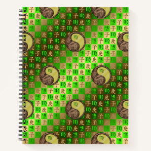 Virgo & Metal Rat Spiral Notebook