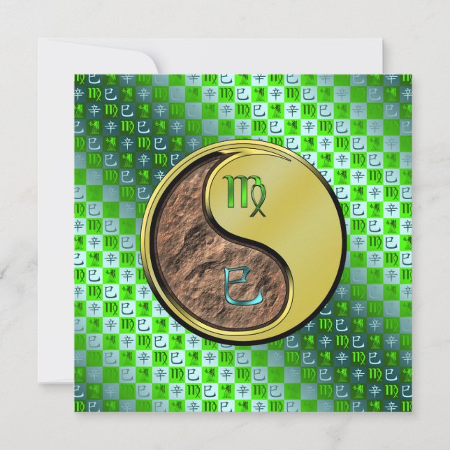 Virgo & Metal Snake Card (Front)