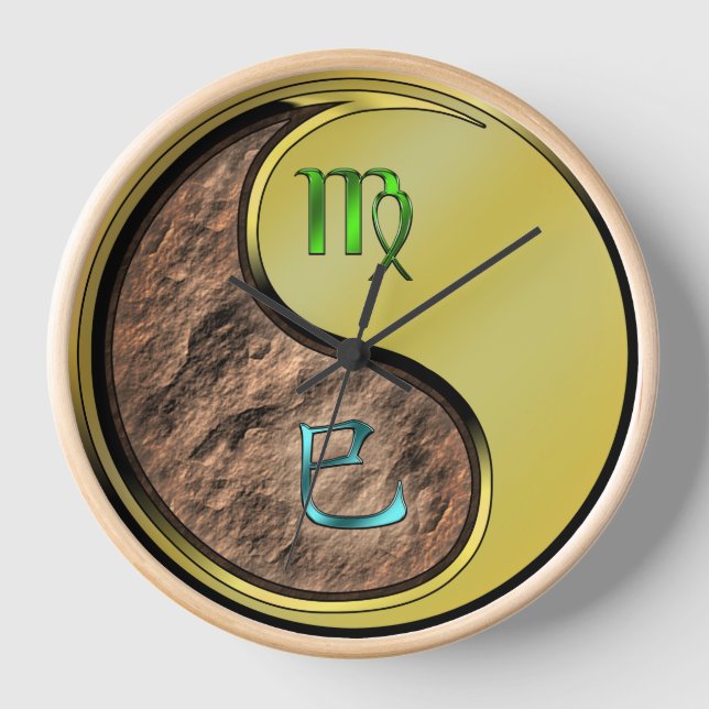 Virgo & Metal Snake Clock (Front)