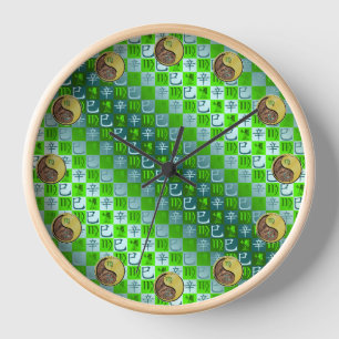 Virgo & Metal Snake Clock