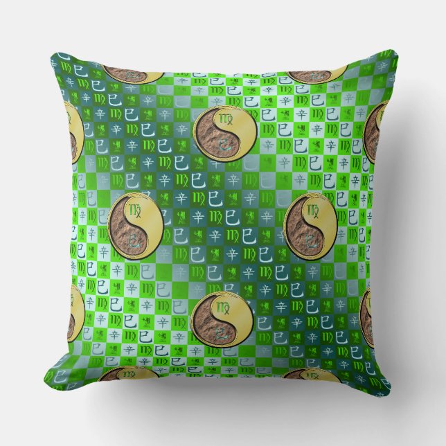 Virgo & Metal Snake Cushion (Front)