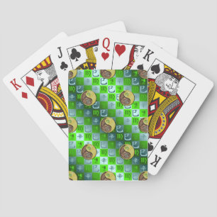 Virgo & Metal Snake Playing Cards