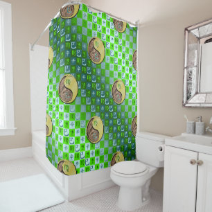 Virgo & Metal Snake Shower Curtain