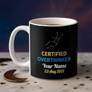 Virgo Overthinker Mug – Fuelled by Coffee & Panic