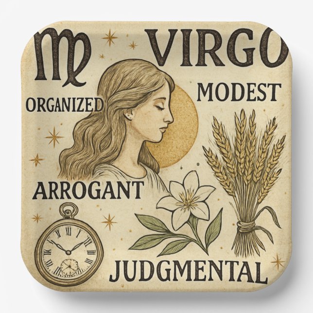 Virgo Paper Plate (Front)