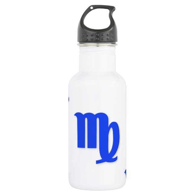 Virgo Pattern Blue 532 Ml Water Bottle (Front)