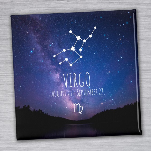 Virgo | Personalised Zodiac Constellation Magnet (Creator Uploaded)