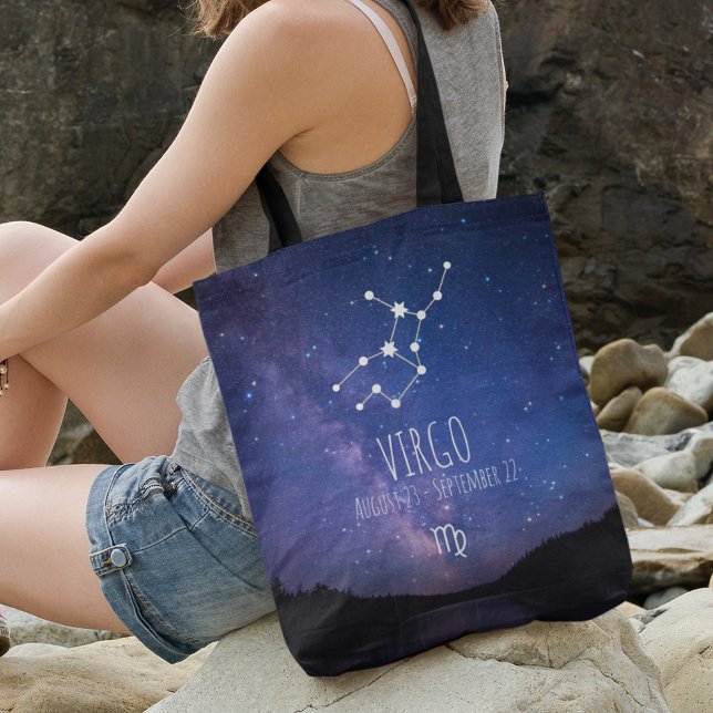 Virgo | Personalised Zodiac Constellation Tote Bag (Creator Uploaded)