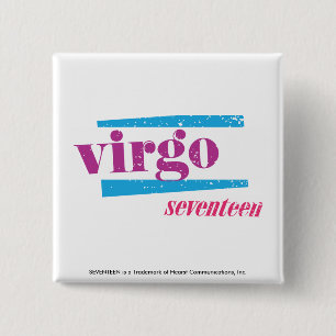 Virgo Purple 15 Cm Square Badge