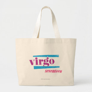 Virgo Purple Large Tote Bag