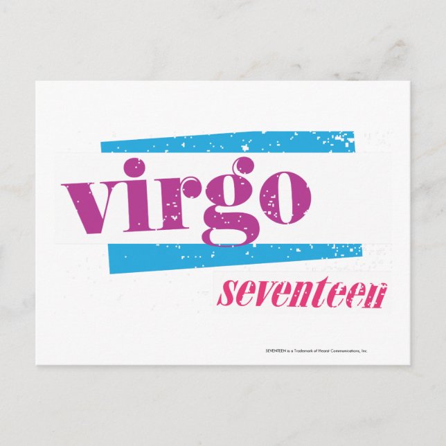 Virgo Purple Postcard (Front)