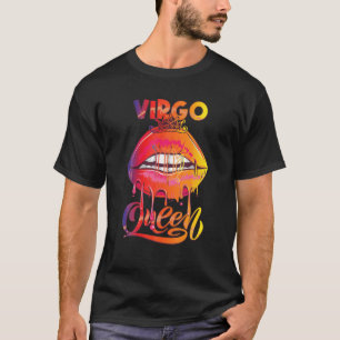 Virgo Queen Gradient Colour Zodiac Birthday T-Shirt