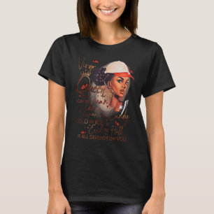 Virgo Queen Sweet As Candy Birthday For Black Wom T-Shirt
