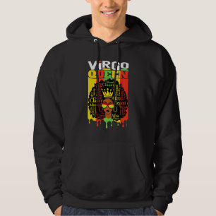 Virgo Queen Zodiac Afro Hair Style Blessed Classy  Hoodie