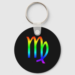 Virgo Rainbow Key Ring