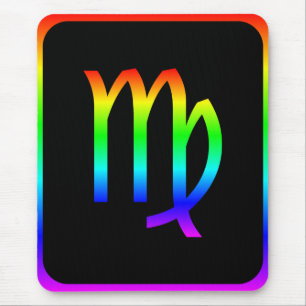 Virgo Rainbow Mouse Pad
