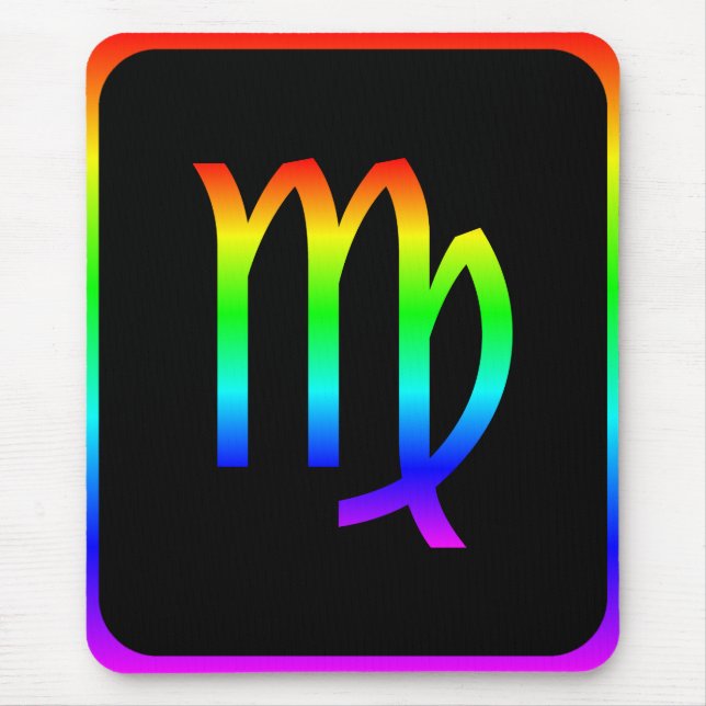 Virgo Rainbow Mouse Pad (Front)
