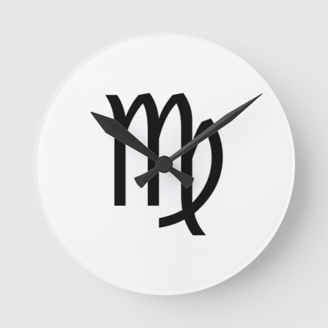 Virgo Round Clock (Front)