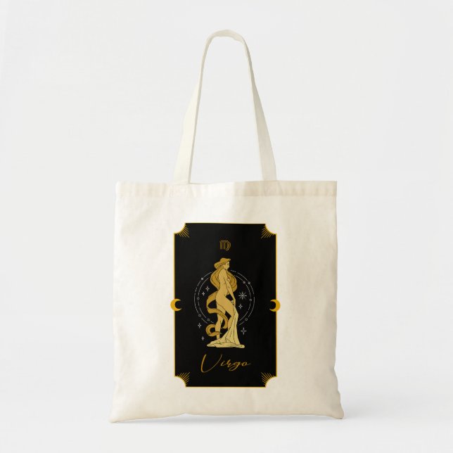 Virgo Saucy Signs Astrological Tote Bag (Front)