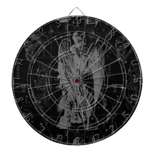 Virgo Sign Constellation Hevelius Black Decor Dartboard
