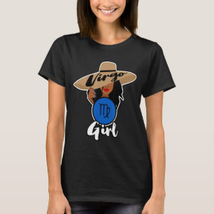 Virgo Sign Girl Queen Happy Birthday August Septem T-Shirt