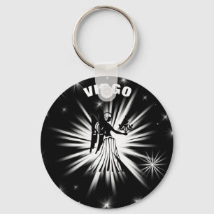 Virgo sign key ring
