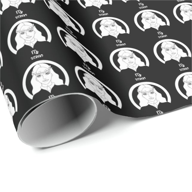 Virgo Silhouette Wrapping Paper (Roll Corner)