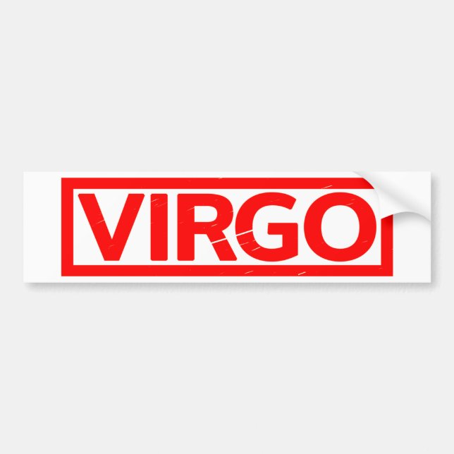 Virgo Stamp Bumper Sticker (Front)