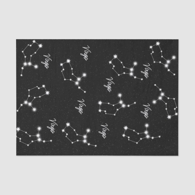 Virgo Star Sign Tissue Wrapping Paper (Front)