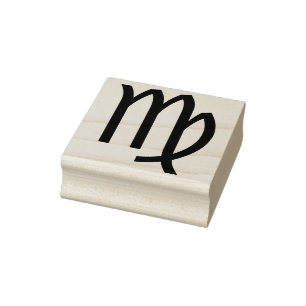 virgo symbol art stamp