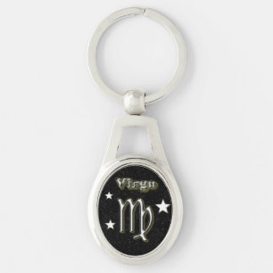 Virgo symbol key ring
