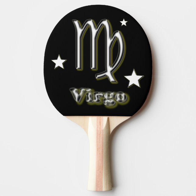 Virgo symbol ping pong paddle (Front)