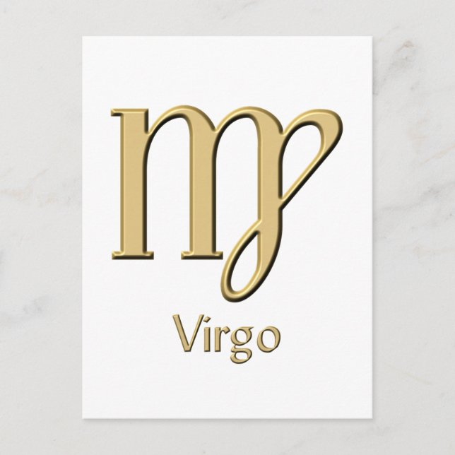Virgo symbol postcard (Front)