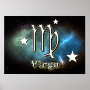 Virgo symbol poster