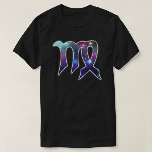 Virgo Symbol Shirt - Black (Design Front)