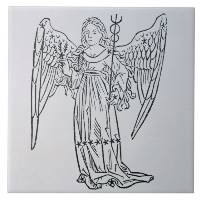 Virgo (the Virgin) an illustration from the 'Poeti Tile (Front)